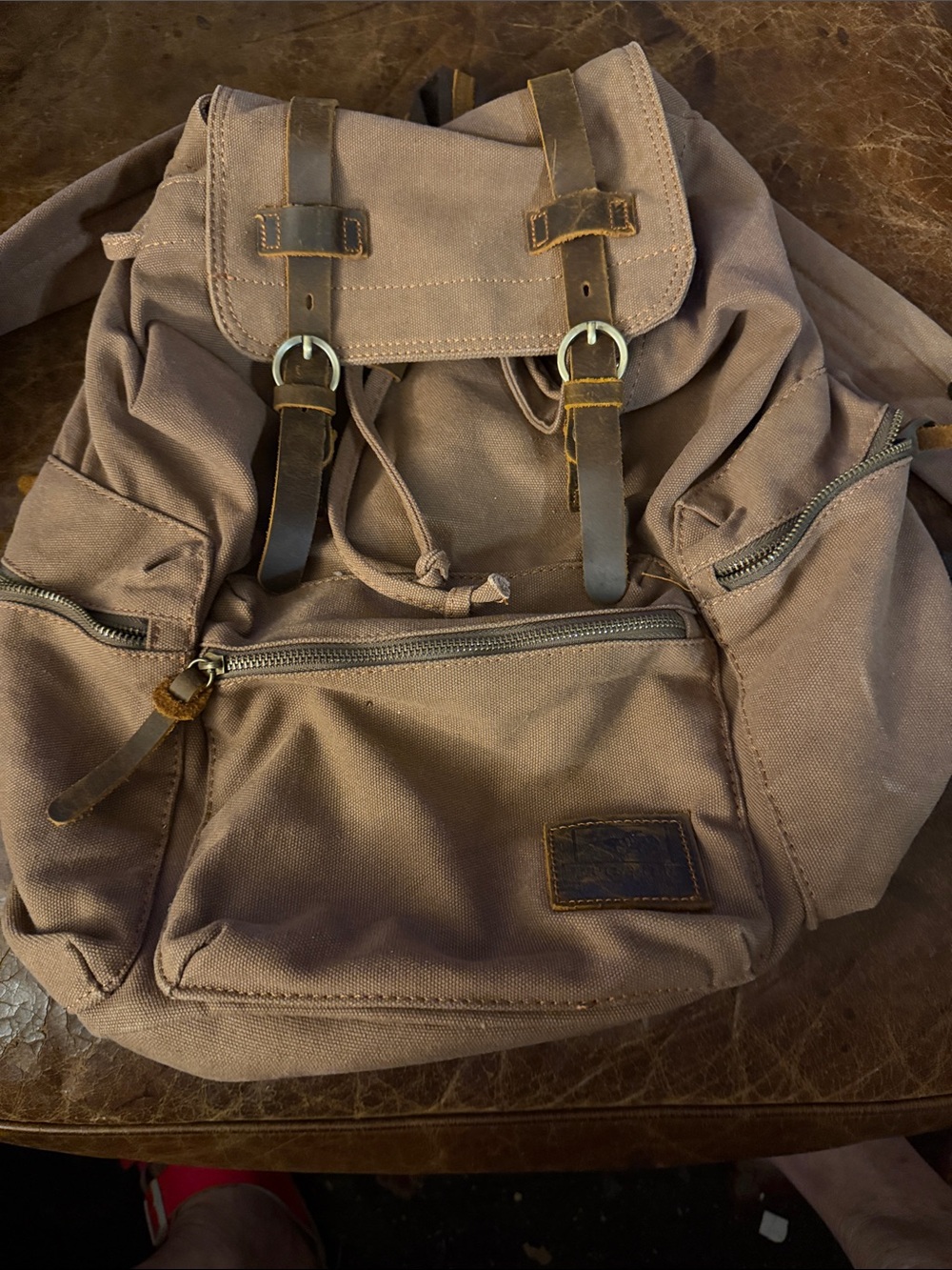 Augur Jans Canvas Vintage Backpack